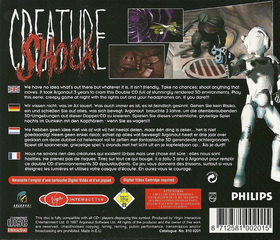 Creature Shock box art for CD-i